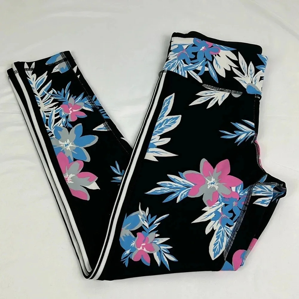 DKNY Sport Women’s Small Floral Print 7/8 Legging NWOT